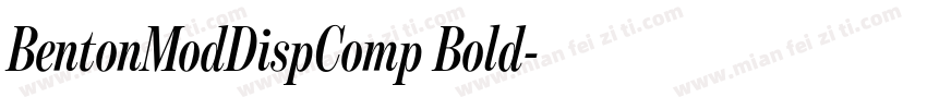 BentonModDispComp Bold字体转换